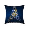 Christmas Theme Snowflake Christmas Decoration Print Pattern Cushion Cover Home Living Room Sofa Decoration Pillow Pillow Cover