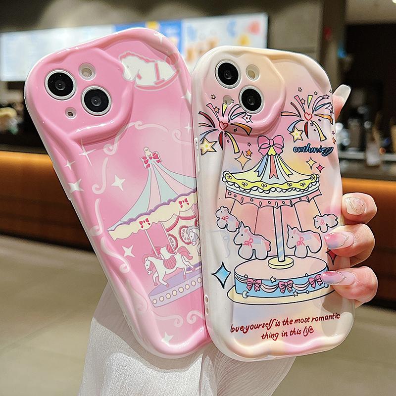 Милый мягкий чехол для телефона Realme C55 C67 Xiaomi 13T Redmi Note 13 Note 12 Samsung A55 S24 Ultra A35 A54 A53 A34 S23 IPhone 15 11 Reno 11 8T