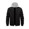 Men'S Loose Jacket Fashionable Multi Pocket Hooded Jacket