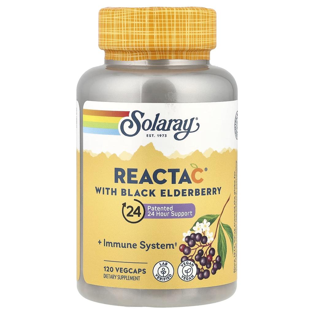 Reacta-C + Бузина, 120 растительных капсул