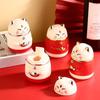 Коробка для зубочисток Lucky Cat Форма Pree Тип Автоматический всплывающий дом Гостиная Столовая Диспенсер для зубочисток Держатель для хранения зубочисток Контейнер