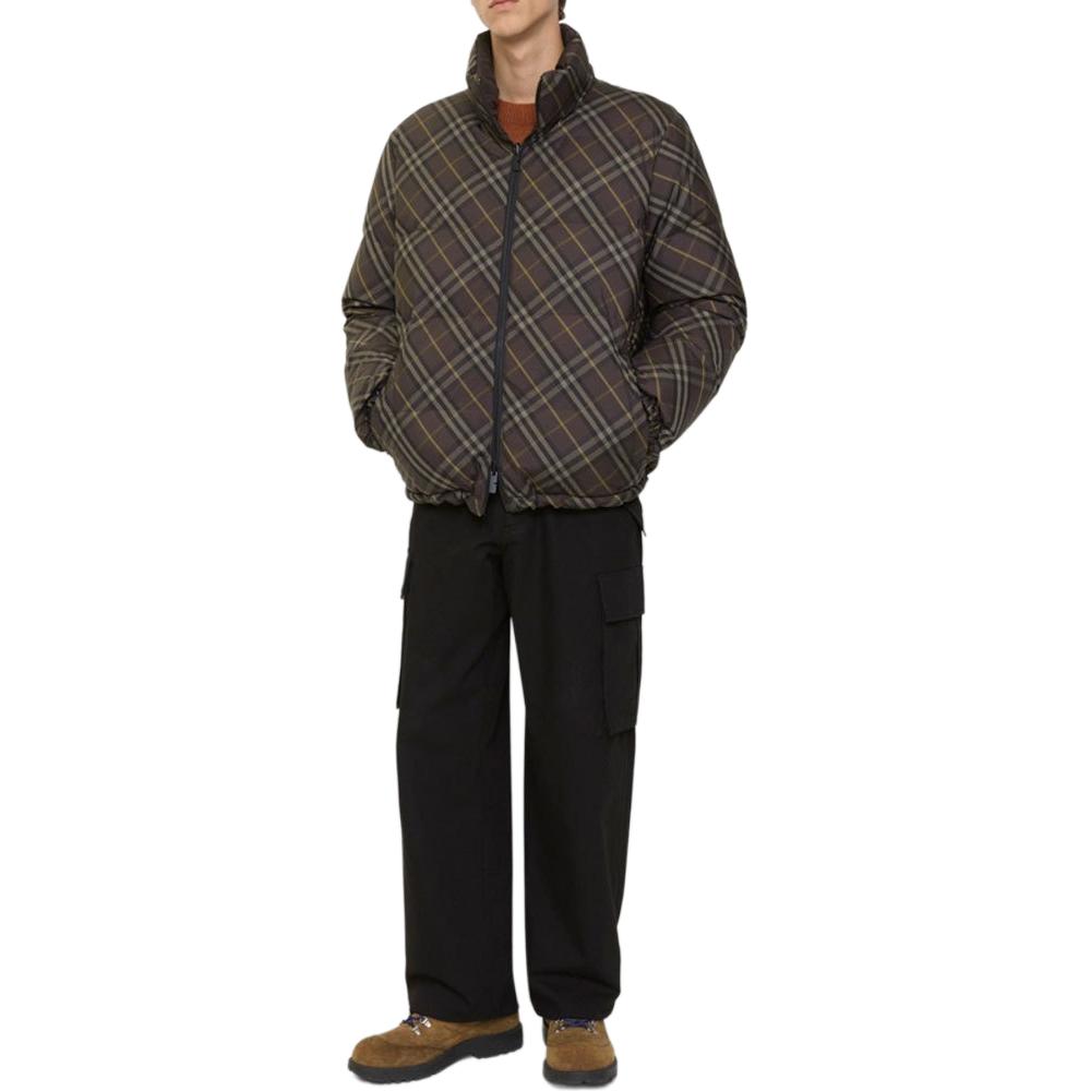 Burberry checked puffer jacket 81155651