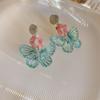 Модные акриловые серьги-бабочки, женские милые серьги-капли для девочек, элегантные индивидуальные ювелирные аксессуары, подарки