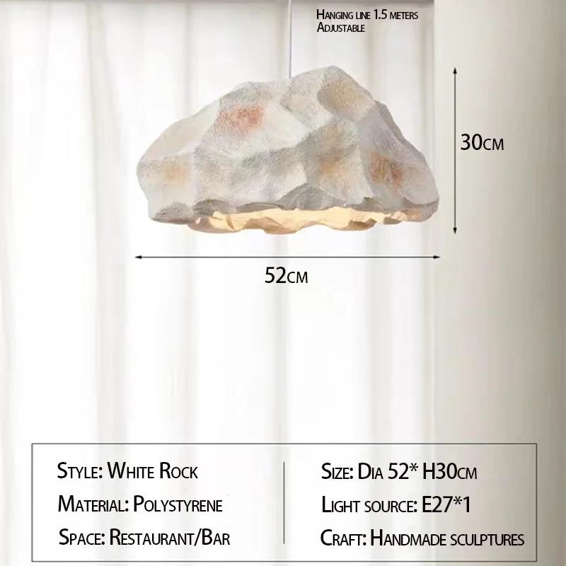 Люстра в стиле ваби-саби, творческая личность, ресторан, бар, лампа, микроцемент, дизайнерская люстра для гостиной в домашнем стиле