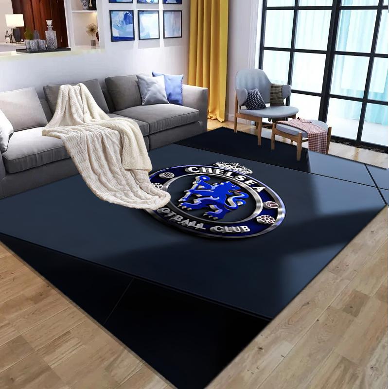 Chelsea F.C Pattern Rug, Indoor/Outdoor Mat, for Picnic, Gameroom, Bedroom, Office, Living Room, Home Decor Carpet, Birthday Gift