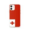 Coque - PIXELFORMA - iPhone 12 - Drapeau Des Tonga - Protection Complète - Souple