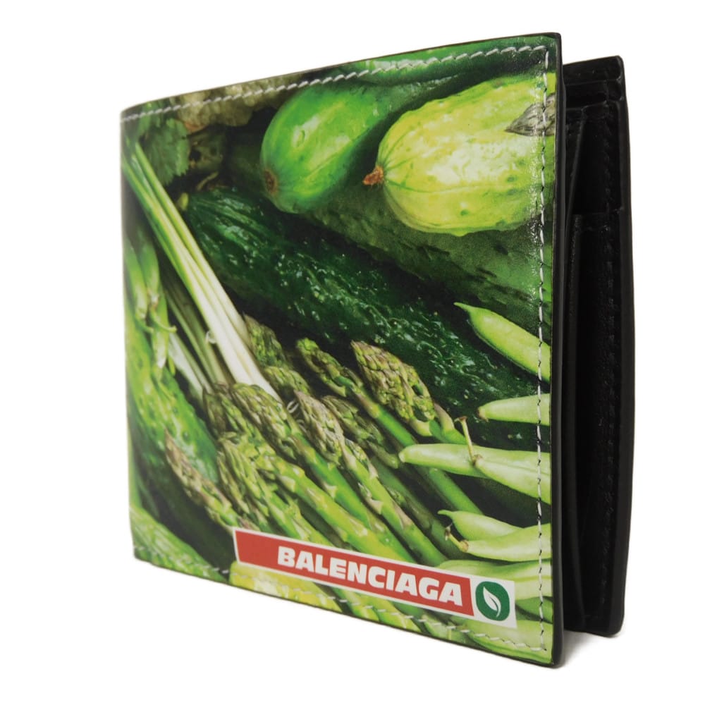 Used 11221 Antwerp Square Coin Wallet 792834 2AA7Y 3316 7941 Veggie Bifold BB Logo Green Men's from Japan AUTHENTIC