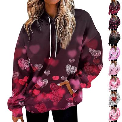 Женская мода Повседневные Универсальные Повседневные толстовки с круглым вырезом Графика Повседневные с длинным рукавом Градиент Лоскутная верхняя одежда с принтом Толстовки