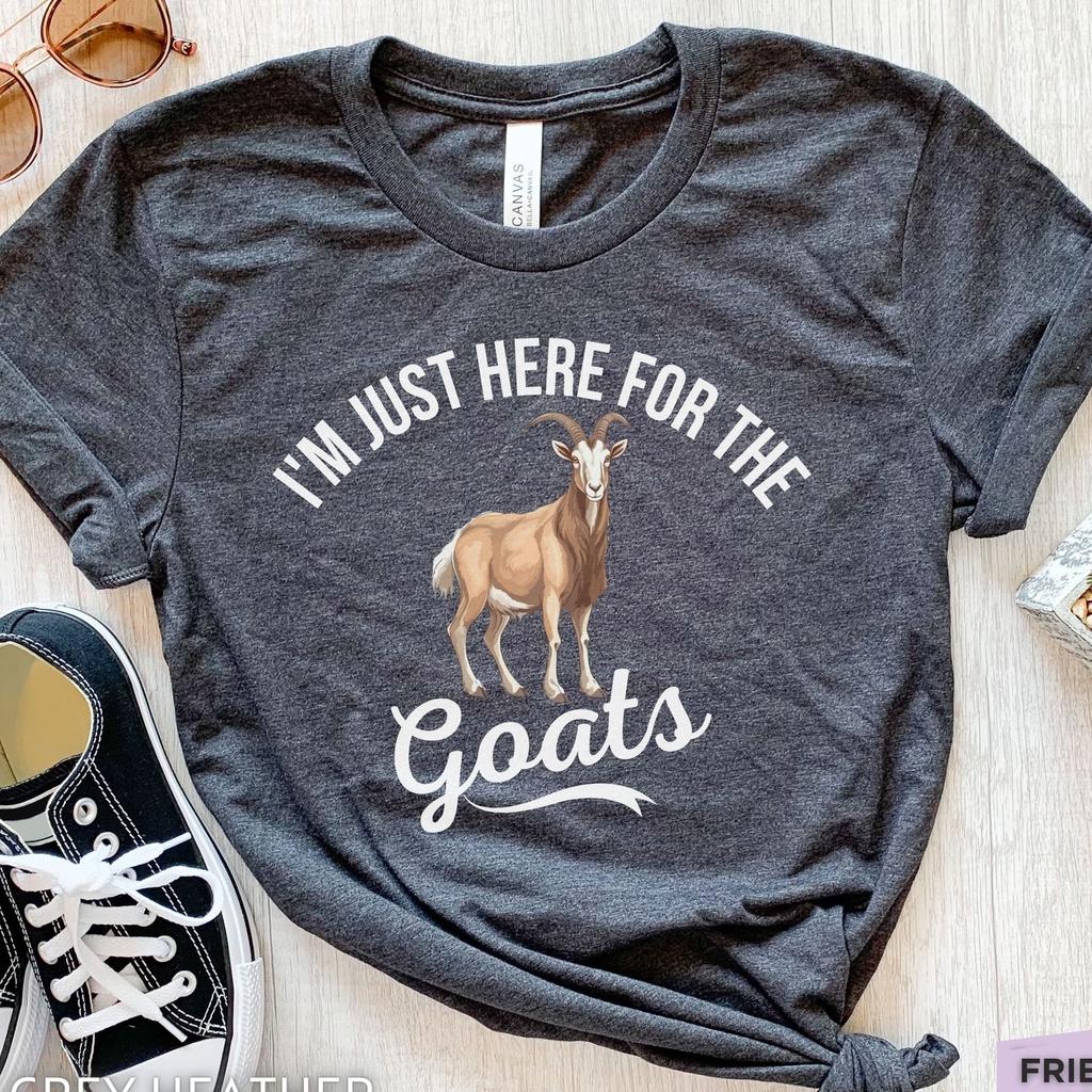 Funny Goat T-Shirt, Farm Animal Lover Tee, Unisex Cotton Shirt
