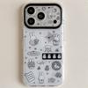 Милый мультяшный кролик Звездное небо Чехол для телефона для iPhone 16 15 14 13 17 Pro Max Стиль INS Мягкий силиконовый Ударопрочный Чехол Funda