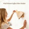 Держатель для конусных кофейных фильтров Экономия места Диспенсер для бумажных фильтров Стойка Органайзер для конусных кофейных фильтров Для стены Для баров Магазинов Кухонь Пекарен