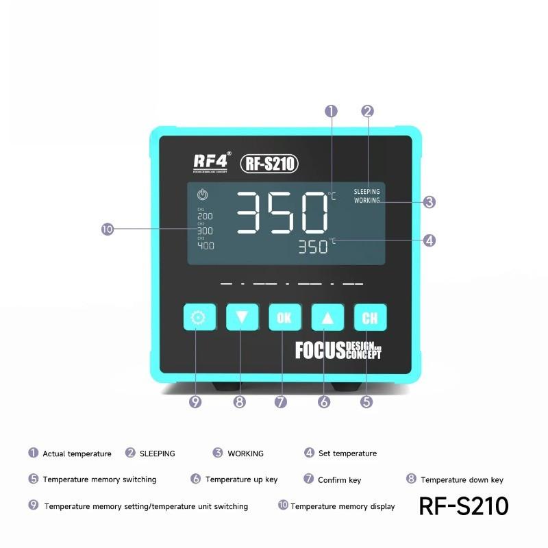 RF-S210 Умный паяльник BGA PCB SMD Ручка Паяльная станция Ремонт материнской платы телефона Электронные инструменты для пайки