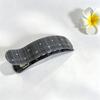 Curved Shape Hairpin Plaid Hair Barrettes Elegant Polka Dot Duckbill Clip  Half Up Hair
