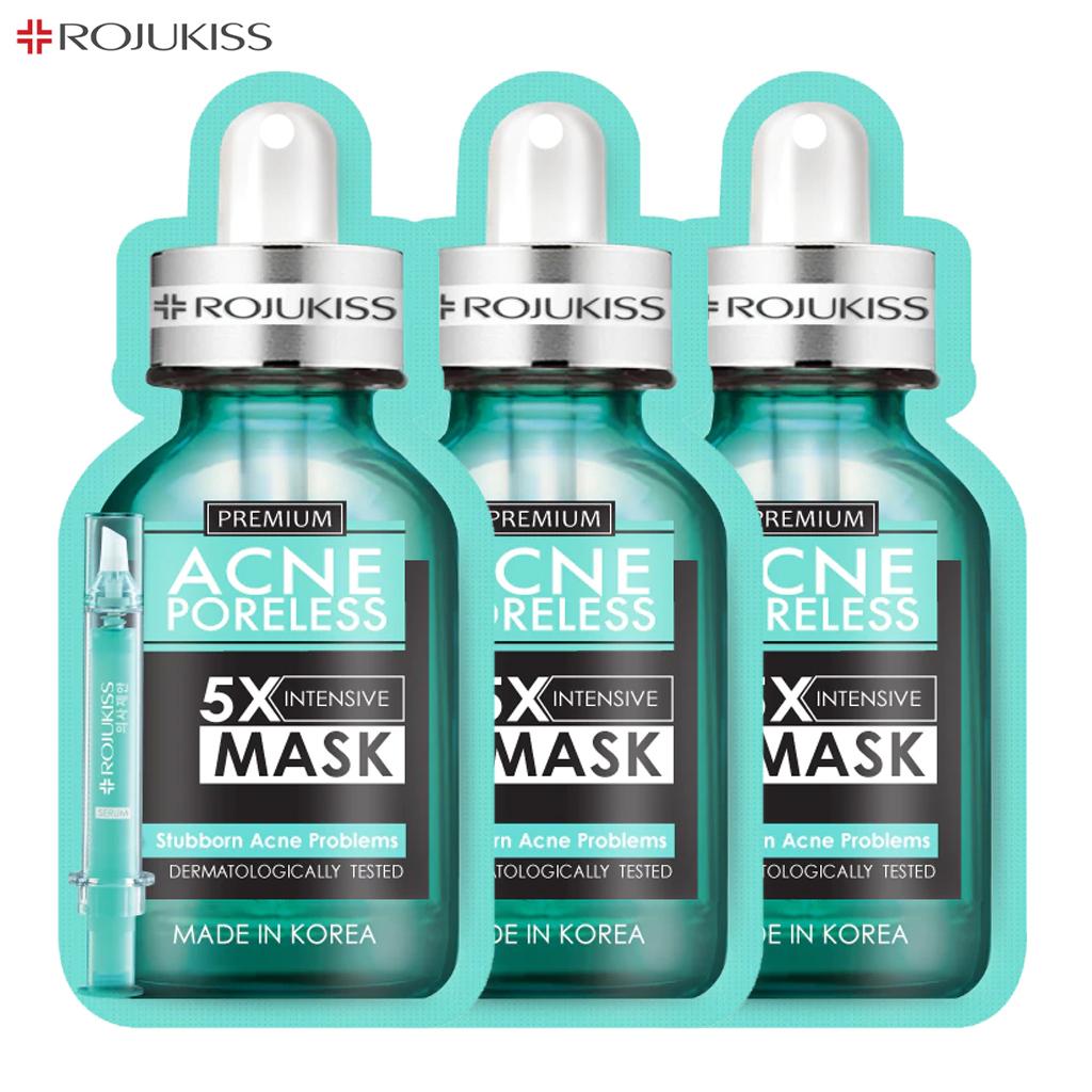 Rojukiss Акне/Укрепляющая/Красная сыворотка/Глута/HYA/Омега/Идеальная/Восстанавливающая/Белая/Цинковая интенсивная маска без пор 5X 25 мл - Thai Skincare