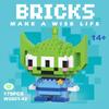 No Box  6Cm High Building Blocks Stitch Kawaii Mini Desktop Ornaments Youth Toys Room Decoration Anime Cartoon Halloween
