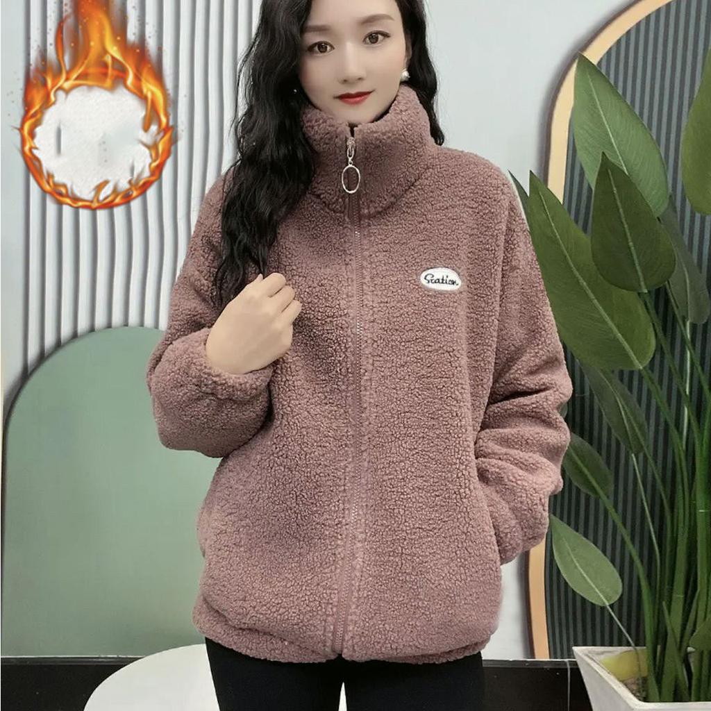 Зимнее женское пальто из овечьей шерсти, бархатная хлопковая куртка, женское пальто, утолщенное, теплая женская верхняя одежда, одежда для мам, большие размеры