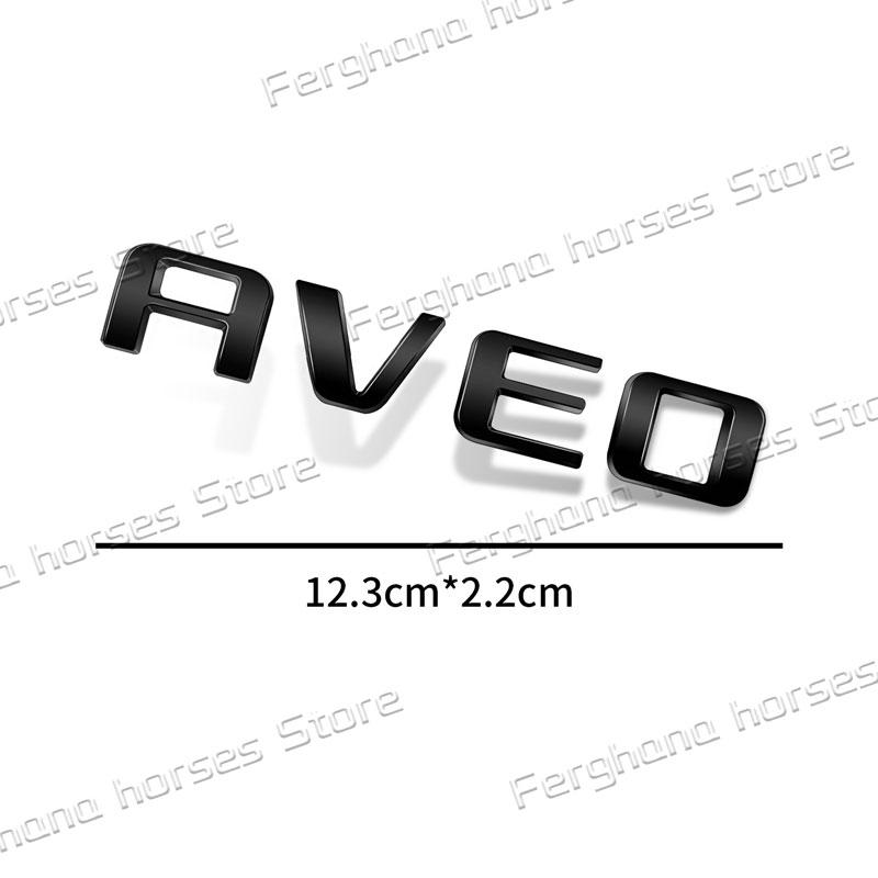 For Chevrolet Aveo Letter Logo Emblem Car Rear Trunk Body Badge Tailgate Decoration Car Styling Accessories