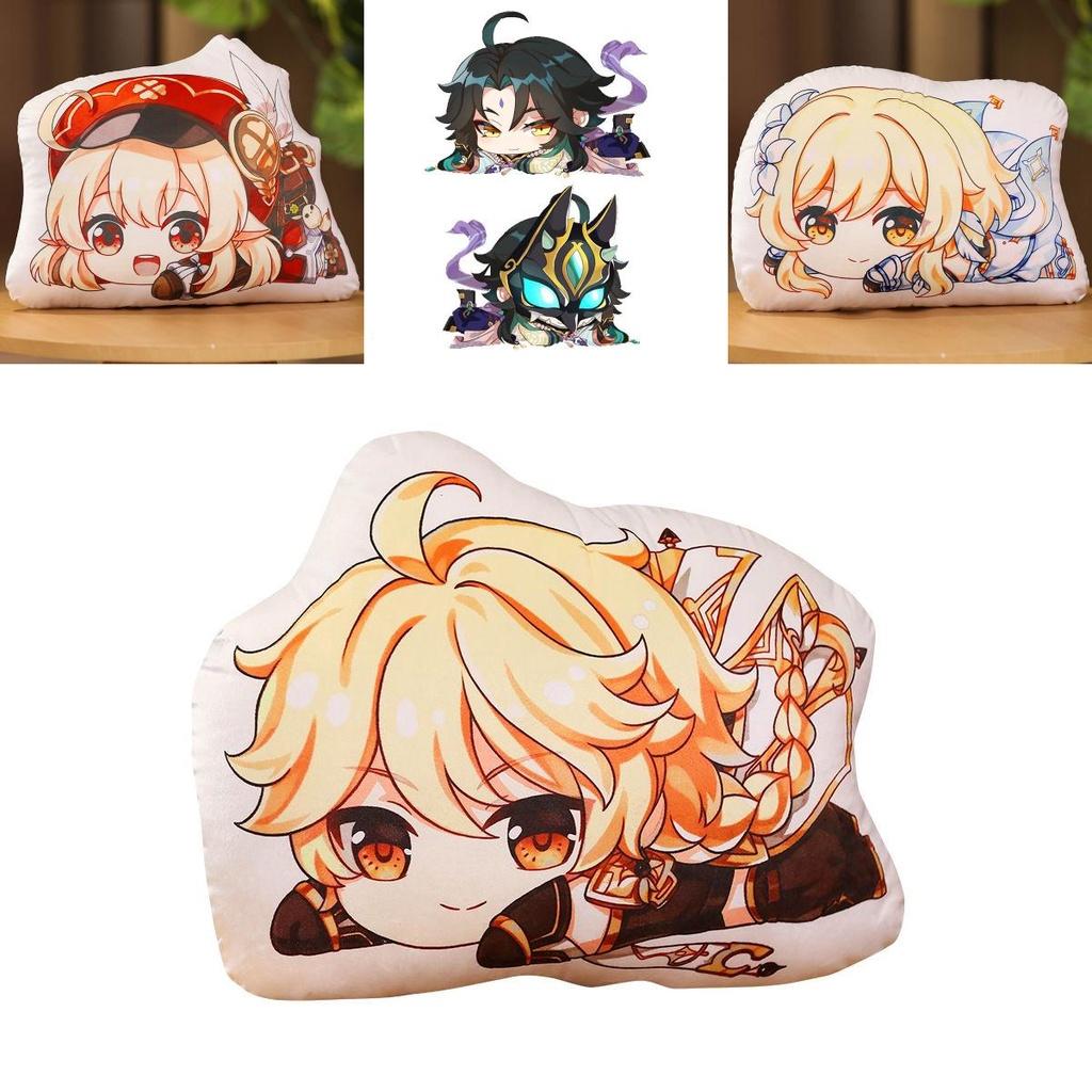 Genshin Impact Game Paimon Cosplay Plush Doll Pillow Stuffed Bed Cosplay Cushion
