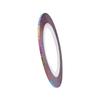 1 Pieces Color Stripe Tape Roll Nail Art Metal Creative Sticker Mixed Color Nail Decoration Tool