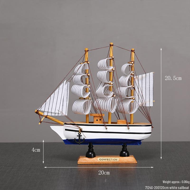 Орнамент Парусная лодка - Модель для украшения дома или офиса