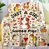 Guinea Pig Blanket Hamster Animal Throw Blankets Plush Cozy Flannel Ultra Soft Fuzzy Funny Party Blanket Gifts for Girls Women