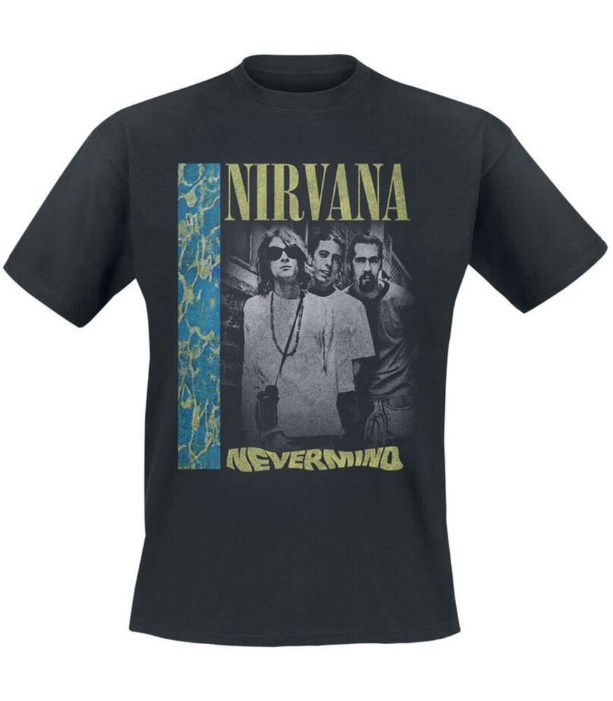 Футболка Nevermind Deep End черная от Nirvana Мужская Короткий рукав Круглый вырез 51.