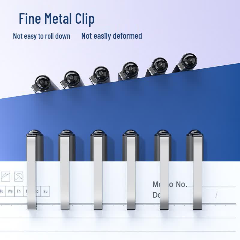 Deli 0.5mm Black Ink Gel Pen Set