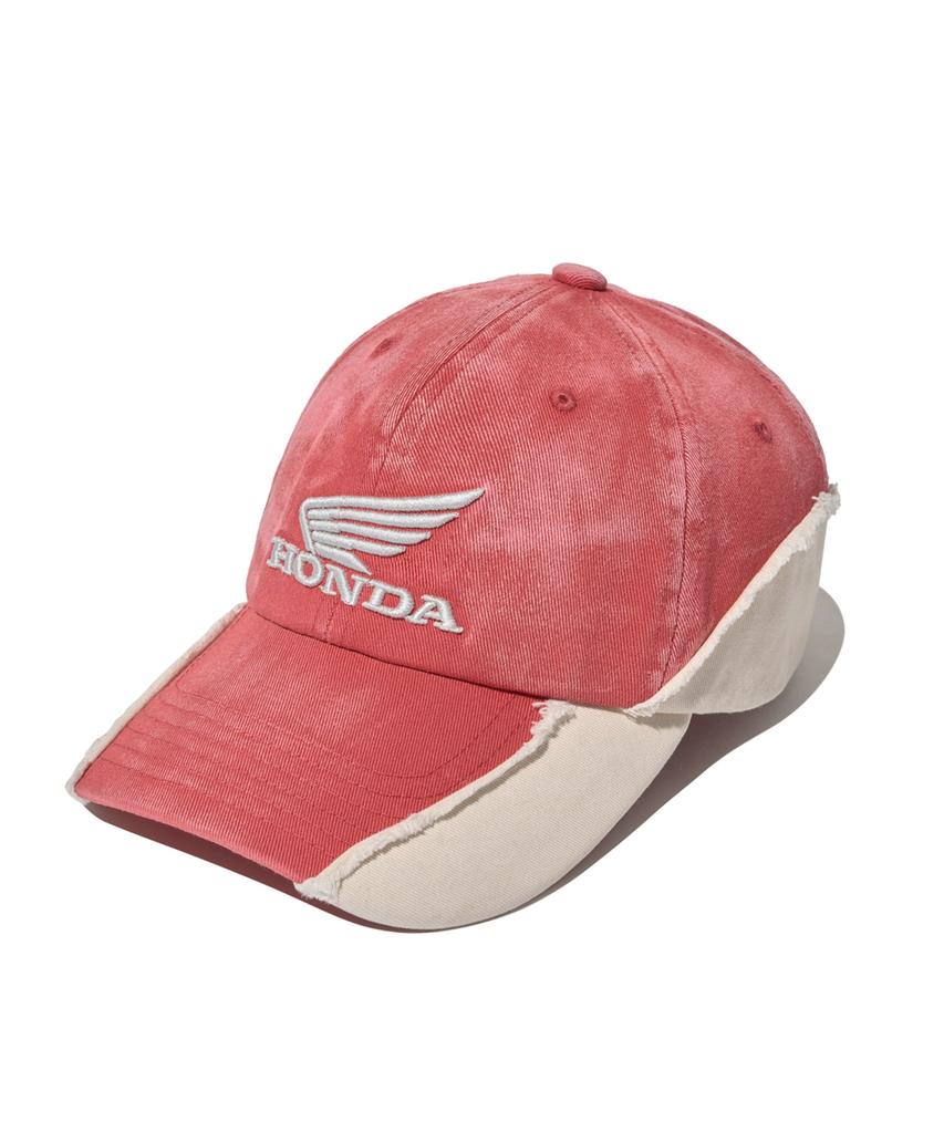 PHYPS MOTORCYCLE Винтажная кепка с отворотами_Красный/Бежевый