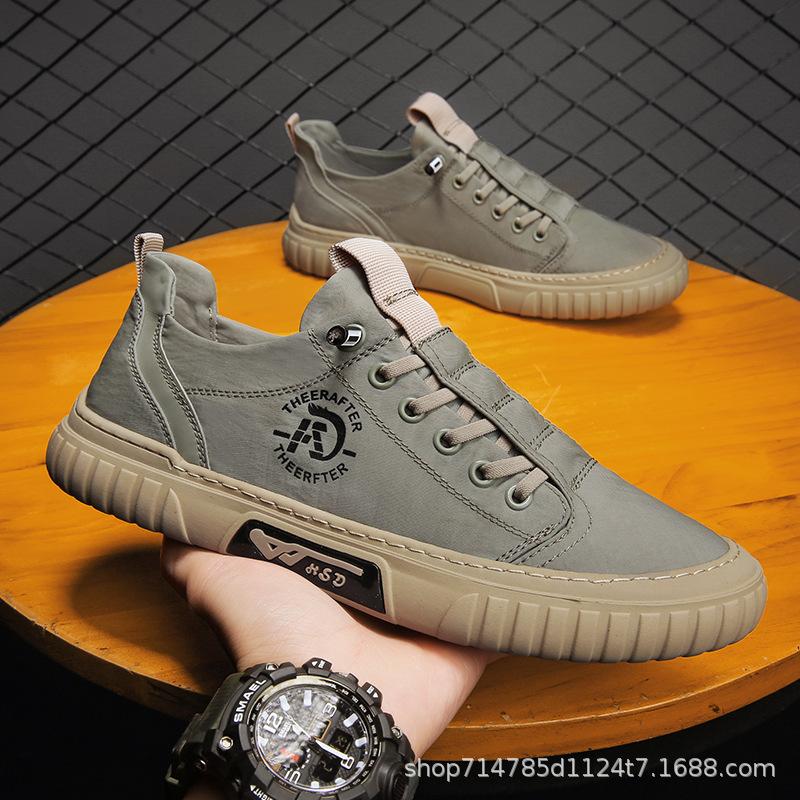 Fashion Canvas Shoes Breathable Men Sneakers Casual Walking Flats Slip-on Man Vulacnized Shoes Summer Working Footwear