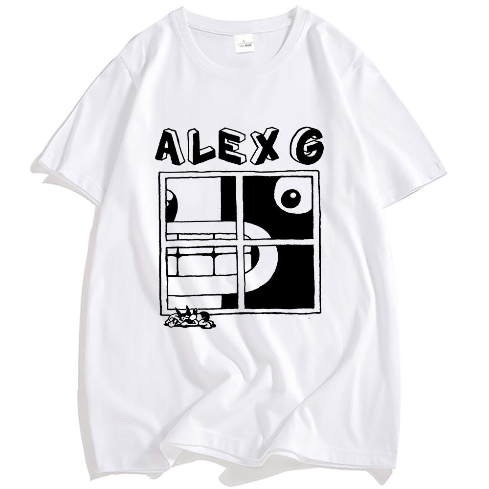 ALEX G Футболка с принтом альбома фар, летняя футболка с коротким рукавом, свободная футболка с круглым вырезом, модная мужская и женская одежда