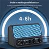 DK 10W Электрогитарный усилитель Двухканальный Clean/Overdrive и эффекты реверберации Подключение Bluetooth/наушников Plug and Play