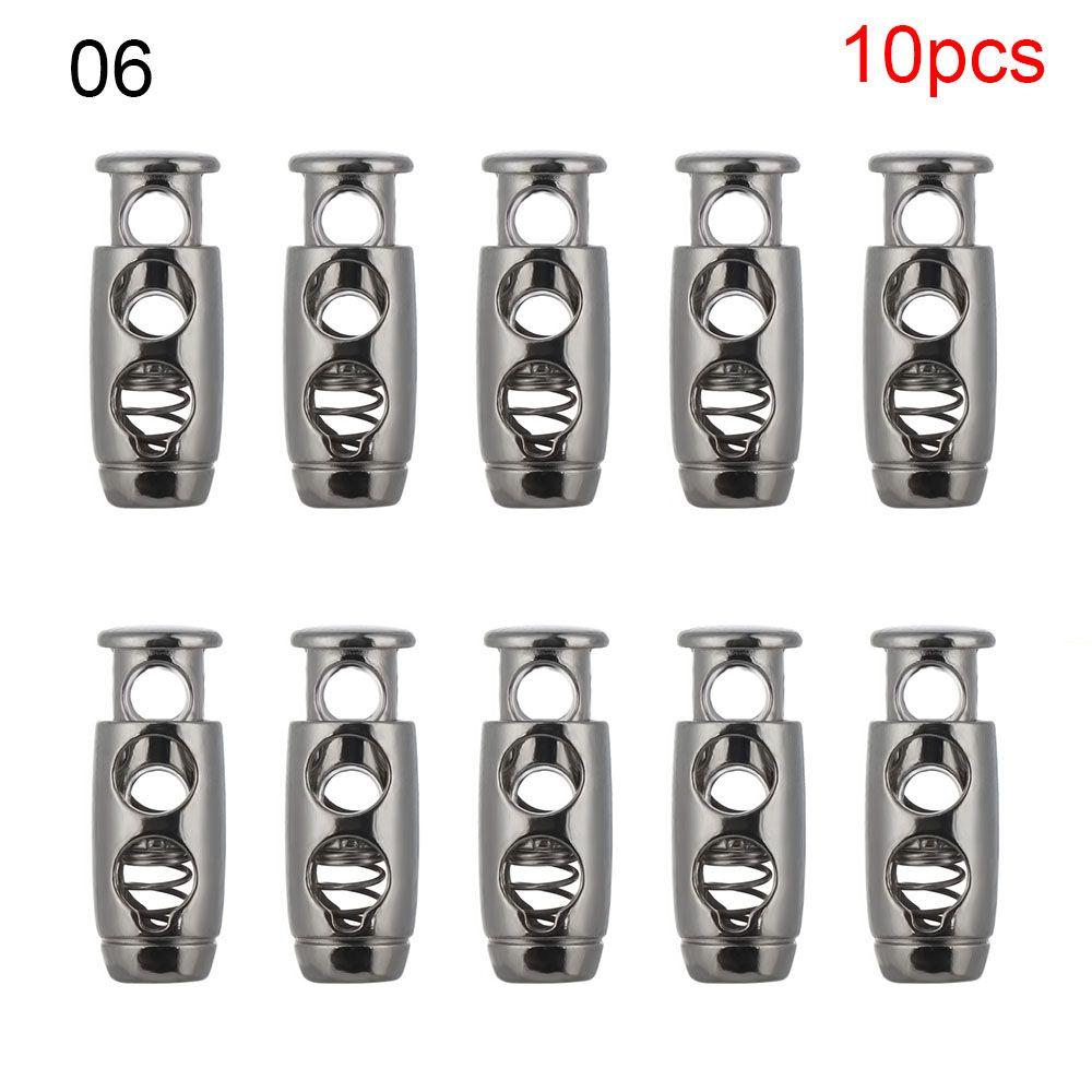 Шнурки для спортивной одежды, застежка-молния, фиксатор, шнур, металлический зажим, фиксаторы с двумя отверстиями