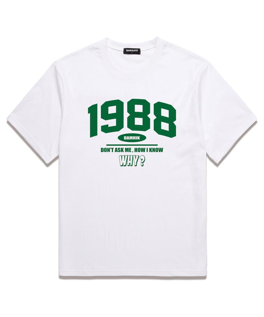 Baligeiteu [2 шт.] 1988 Why Футболка оверсайз с коротким рукавом (Bs024S) (Тип)