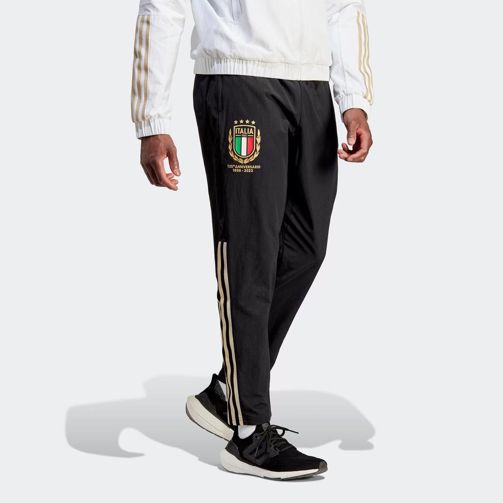 adidas Италия Вязаные спортивные штаны Мужские Черные HY5436