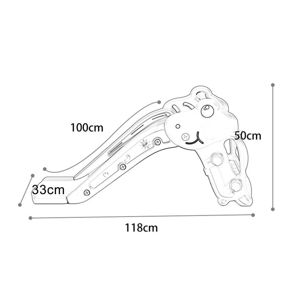 Toddler Slide Folding Plastic Stable Structure Reliable Protection Kids Climber Slide for Kids