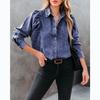 Women's New Autumn and Winter Lapel Casual Fashion Street Style Denim Shirt, Loose To Do Old Single-breasted Denim Shirt Y2k