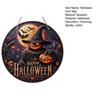 Halloween Sign for Front Door Halloween Wreath Wooden Hanging Sign Boo Ghost Pumpkin Witch Welcome Sign for Window Wall Decor