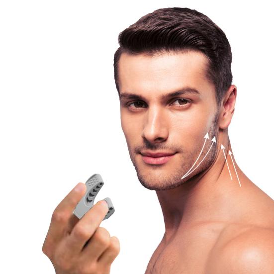 Женский тренажер для челюсти с прозрачной коробкой для хранения, пищевой силикон, эргономичный тренажер для лица для взрослых, укрепитель челюстных костей, тренажер для линии челюсти