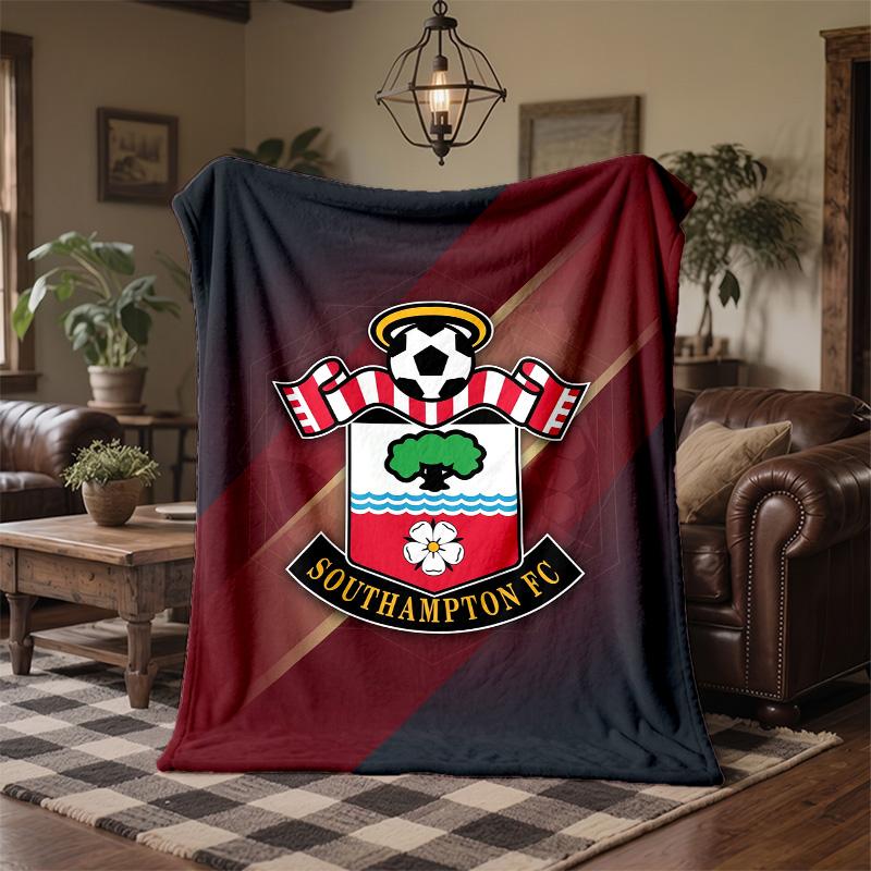 Southampton Theme Fleece Blanket Cozy Soft Plush Blanket For Bedroom Couch Travel