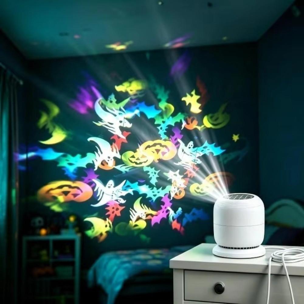 360 Degree Rotating Projection Night Light USB Powered Ocean Projector Lamp Kids Room Decor