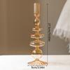 Romantic Wedding Table Candle Stand Champagne Candlestick Vase