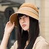 Весенне-осенняя шляпа Женская качественная шляпа с сочетанием цветов Универсальная быстросохнущая шляпа Дорожная солнцезащитная шляпа Солнечная шляпа Показывающая лицо Маленькая кепка