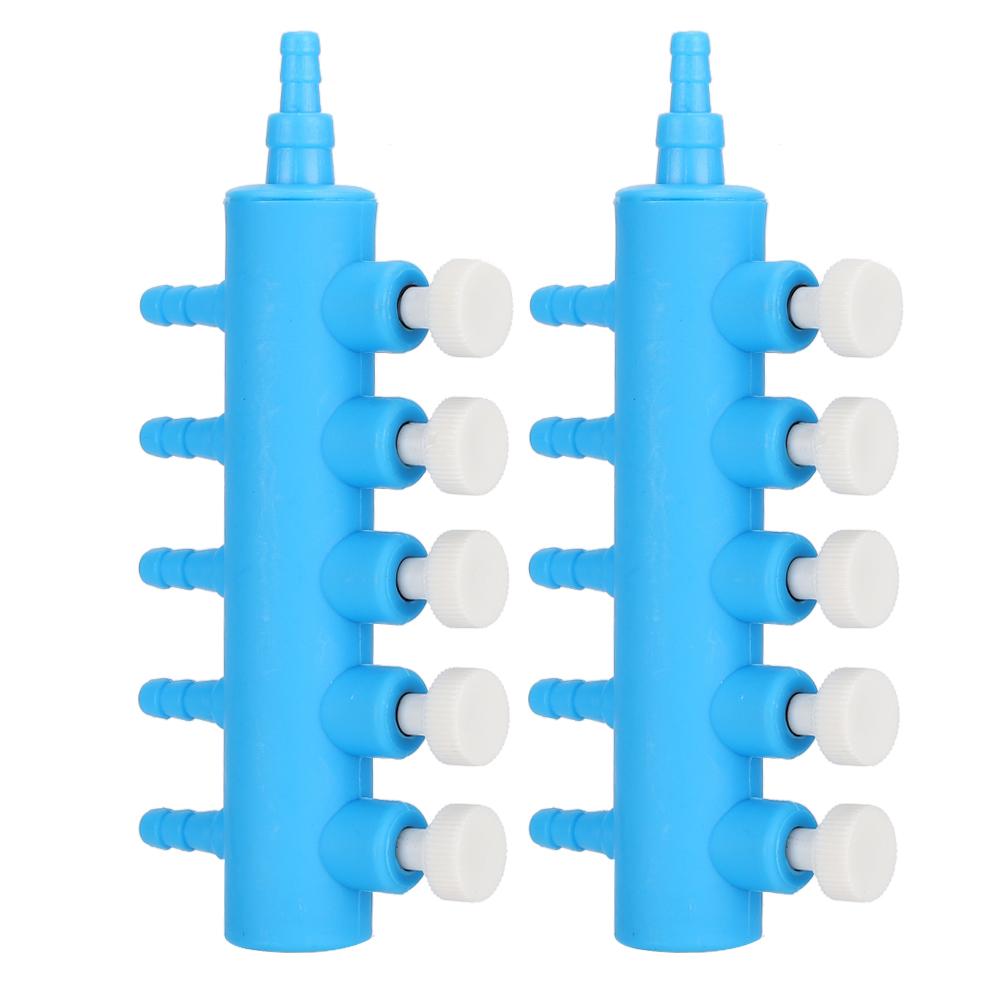 2pcs Fish Tank Air Splitter Air Pipe Distributor Aquarium Oxygen Pump Adapter Accessory