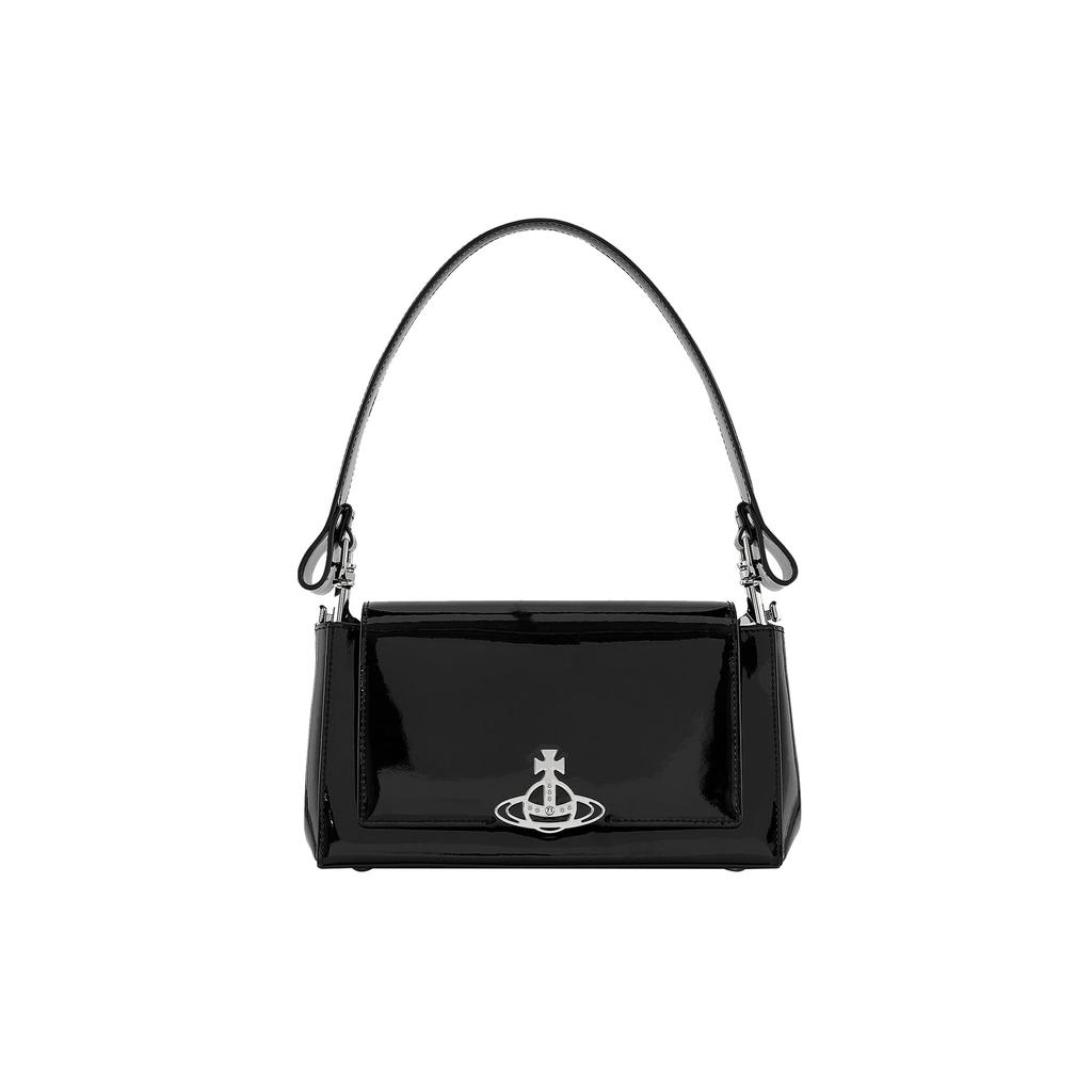 Vivienne Westwood Vivienne Westwood HAZEL Cow Leather Shoulder Bag Baguette Bag One Shoulder Handbag Medium Women's 42020005L001ON403