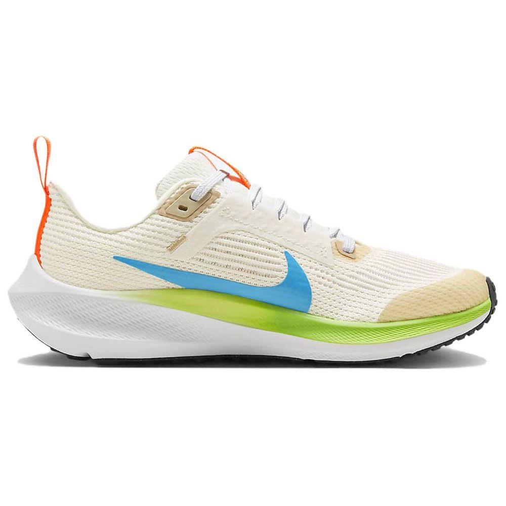 Nike Air Zoom Pegasus 40 GS Pale Ivory Baltic Blue Детские кроссовки Разноцветные белые Action-Green FQ6863-131