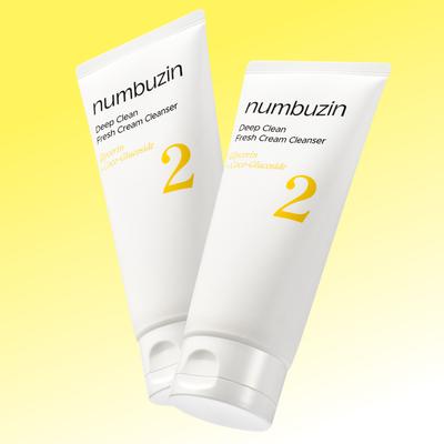 No.2 Deep Clean Fresh Cream Cleanser 120мл (2pcs) – Очищение пор, Ежедневное умывание, Корейское