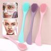 Soft Silicone Facial Cleansing Brush 2 In 1 Silicone Face Mask Brush & Face Scrubber For Exfoliating Massaging Remove Blackhead