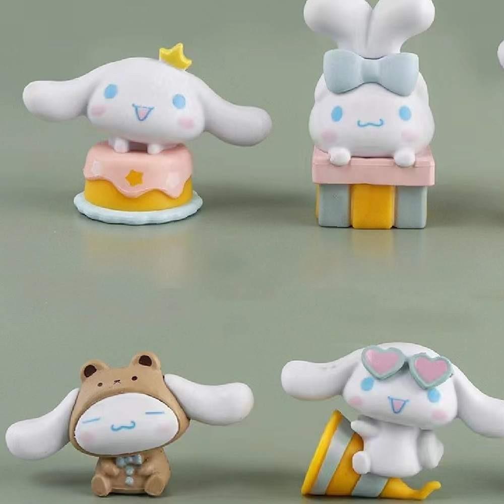 Adorable Yu Gui Dog Party 6-pack Big-ear Dog Pudding Dog Handicrafts Diy Patch Toys Decoration Ornaments