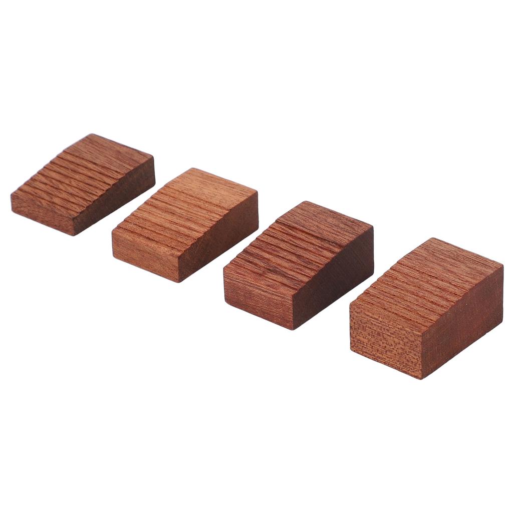 4PCS Floating Tremolo Set Up Block 4 Sizes Mahogany Wood Bridge Floating Tremolo Stopper