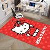 Office Rug Hello Kitty, Red Heart Anti-Slip Rug, Machine Washable for Living Room, Bedroom, Office, Multiple Sizes, Bedroom Mat, Decorative Mat, Durab